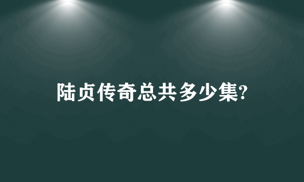 陆贞传奇总共多少集?