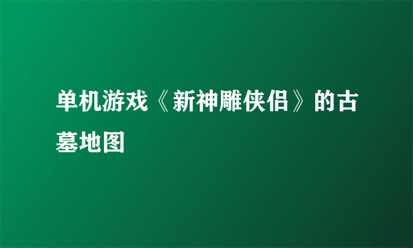 单机游戏《新神雕侠侣》的古墓地图