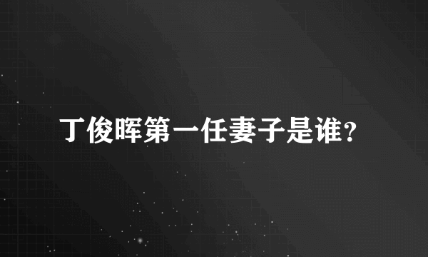 丁俊晖第一任妻子是谁？