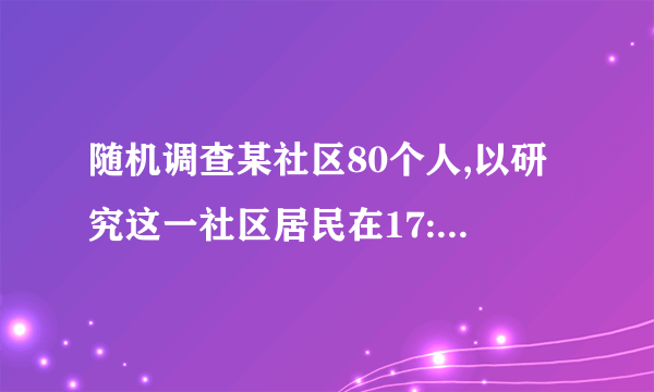 随机调查某社区80个人,以研究这一社区居民在17:00—21:00时间段的休闲方式是否与性别有关,得到下面的数据表:(1)将此样本的频率估计为总体的概率,随机调查3名在该社区的男性,设调查的3人在这一时间段以看书为休闲方式的人数为随机变量,求的分布列和期望;(2)根据以上数据,能否有99%的把握认为在17:00—21:00时间段的休闲方式与性别有关系?