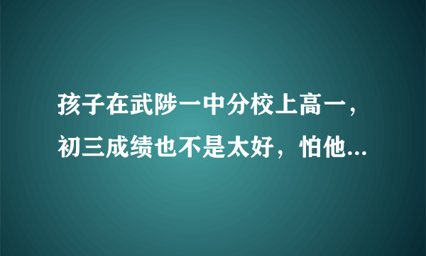 孩子在武陟一中分校上高一，初三成绩也不是太好，怕他跟不上，有没有必要补习。