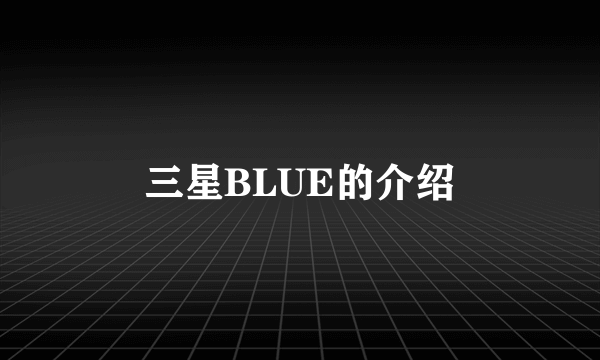 三星BLUE的介绍