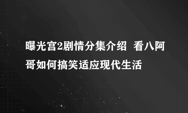 曝光宫2剧情分集介绍  看八阿哥如何搞笑适应现代生活