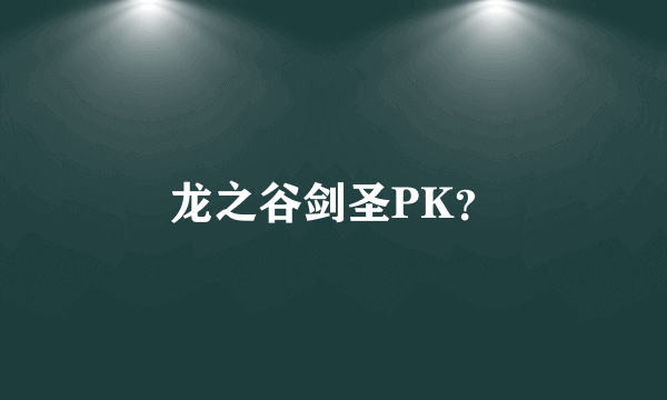 龙之谷剑圣PK？