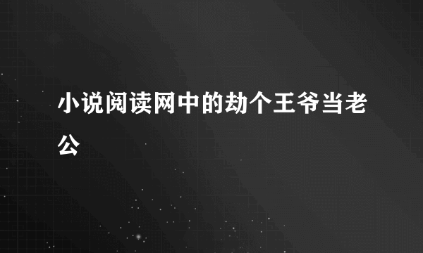 小说阅读网中的劫个王爷当老公