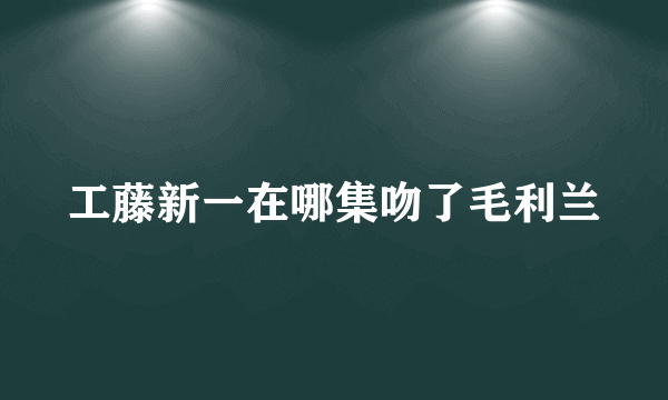 工藤新一在哪集吻了毛利兰