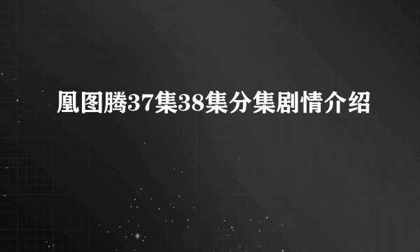 凰图腾37集38集分集剧情介绍