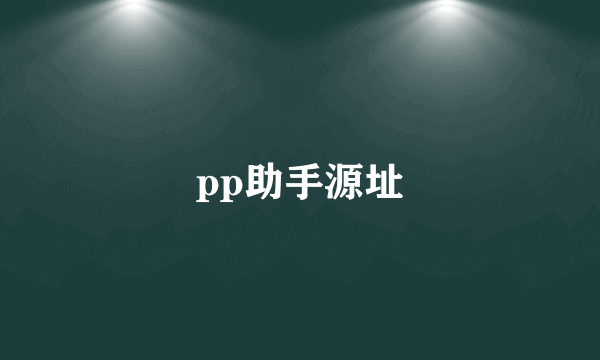 pp助手源址