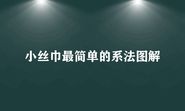 小丝巾最简单的系法图解