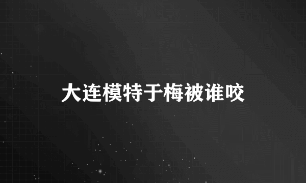 大连模特于梅被谁咬