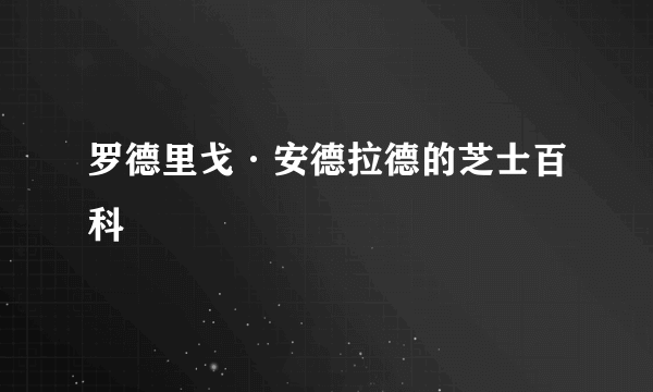 罗德里戈·安德拉德的芝士百科