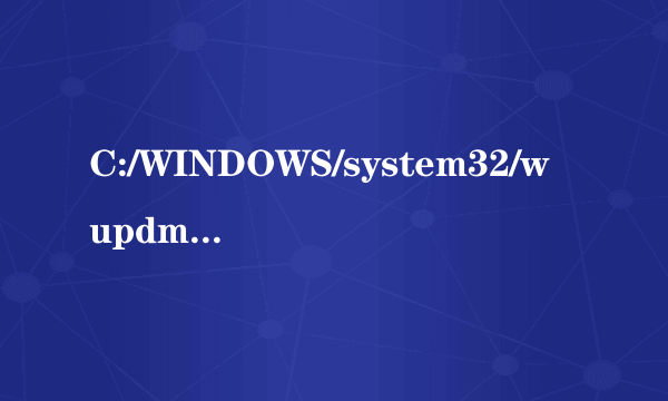 C:/WINDOWS/system32/wupdmgr.exe 这是什么文件啊？大哥 大侠帮帮我看看！