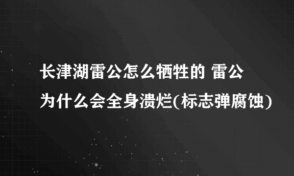 长津湖雷公怎么牺牲的 雷公为什么会全身溃烂(标志弹腐蚀)