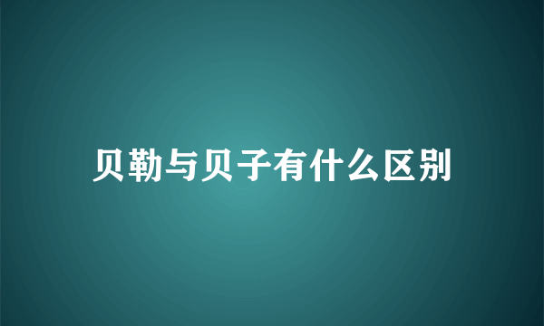 贝勒与贝子有什么区别