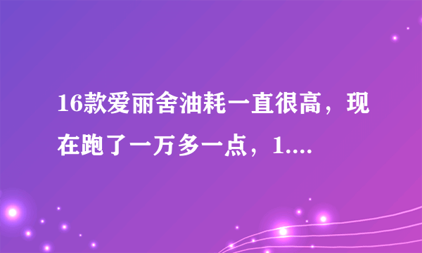 16款爱丽舍油耗一直很高，现在跑了一万多一点，1.6排量9个多油是不是有点多呢？