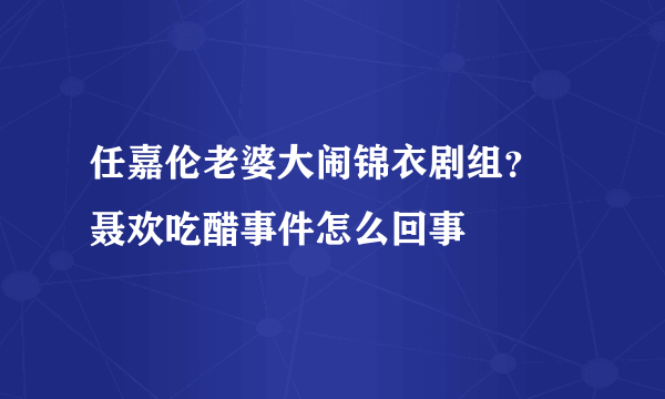 任嘉伦老婆大闹锦衣剧组？  聂欢吃醋事件怎么回事