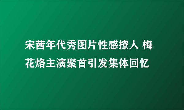 宋茜年代秀图片性感撩人 梅花烙主演聚首引发集体回忆