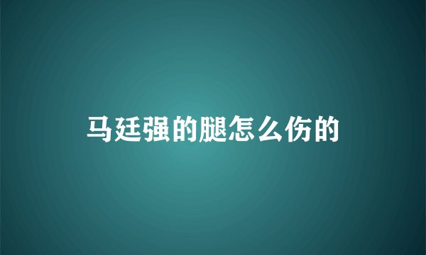 马廷强的腿怎么伤的