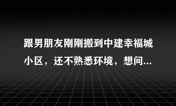 跟男朋友刚刚搬到中建幸福城小区，还不熟悉环境，想问一下大家有什么需要注意的吗？