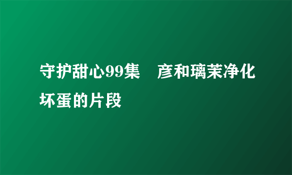 守护甜心99集凪彦和璃茉净化坏蛋的片段