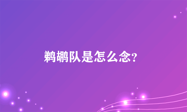 鹈鹕队是怎么念？