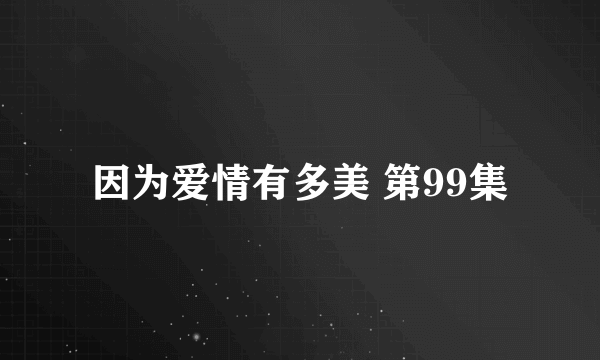 因为爱情有多美 第99集