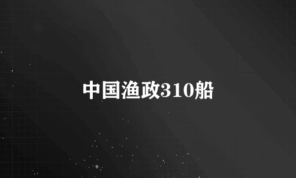 中国渔政310船