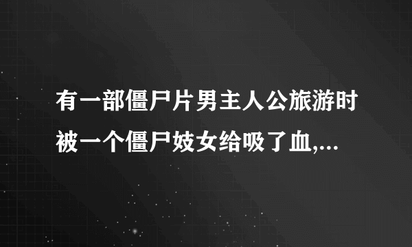 有一部僵尸片男主人公旅游时被一个僵尸妓女给吸了血,后来僵尸王喜欢这种血液，就叫他们去找这个人，是