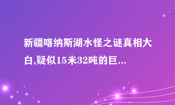 新疆喀纳斯湖水怪之谜真相大白,疑似15米32吨的巨型哲罗鲑(视频)