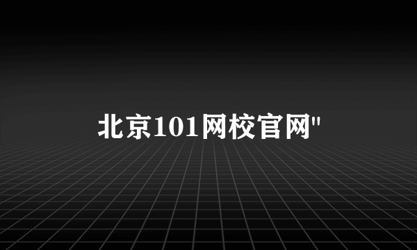 北京101网校官网