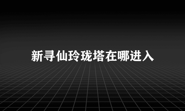 新寻仙玲珑塔在哪进入