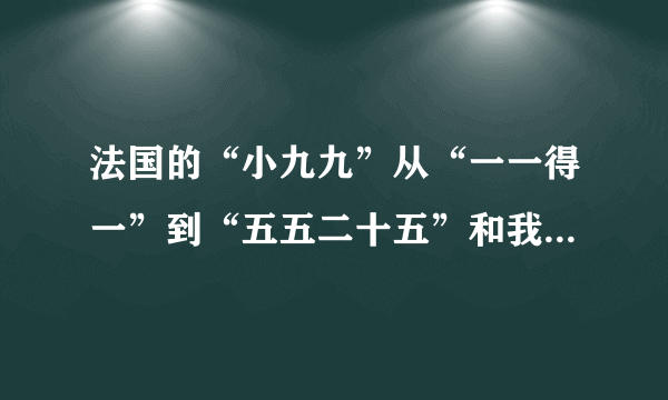 法国的“小九九”从“一一得一”到“五五二十五”和我国的“小九九”是一样的，后面的就改用手势了．下面来年各个图框是用法国“小九九”计算7×8和8×9的两个示例 （1）用法国“小九九”计算7×9，左，右手依次伸出手指的个数是______． （2）如果有两个数a，b（a，b都是大于5小于10的整数），要计算a×b，两手伸出的手指数的和为______；未伸出的手指数积为______．