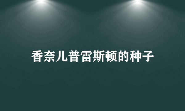 香奈儿普雷斯顿的种子