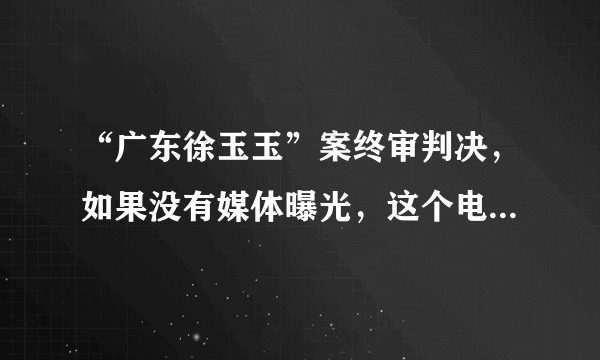 “广东徐玉玉”案终审判决，如果没有媒体曝光，这个电讯诈骗案能查出来吗？