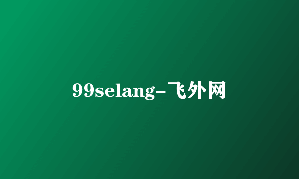 99selang-飞外网