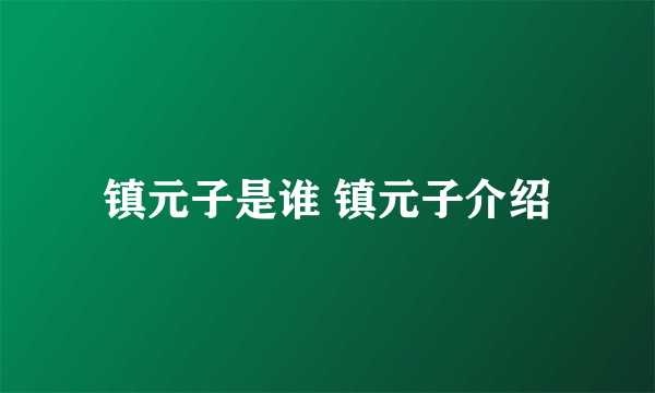 镇元子是谁 镇元子介绍