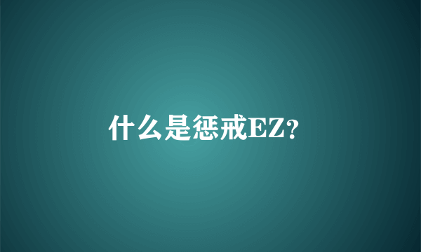 什么是惩戒EZ？