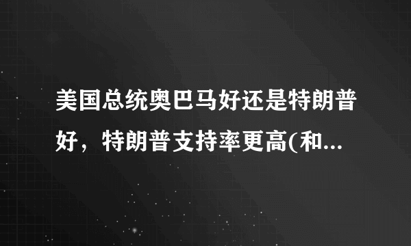 美国总统奥巴马好还是特朗普好，特朗普支持率更高(和平大使)