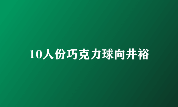 10人份巧克力球向井裕