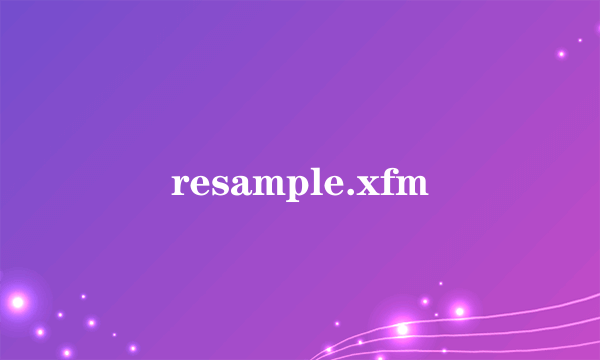 resample.xfm