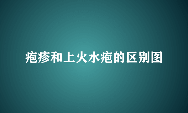 疱疹和上火水疱的区别图