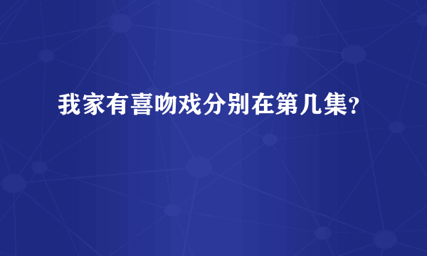 我家有喜吻戏分别在第几集？