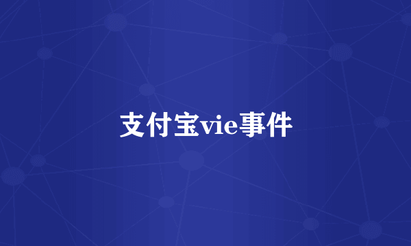 支付宝vie事件