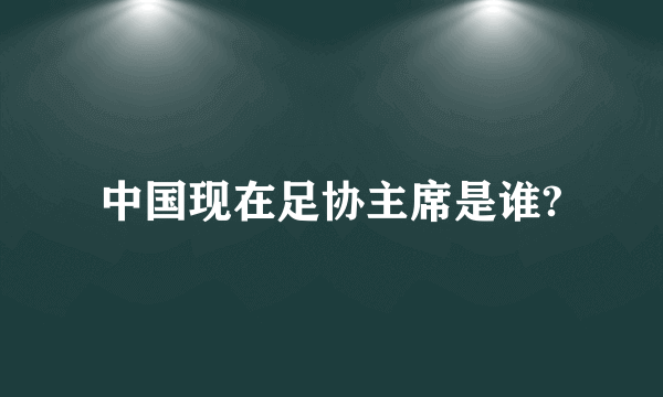 中国现在足协主席是谁?