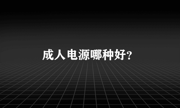 成人电源哪种好？