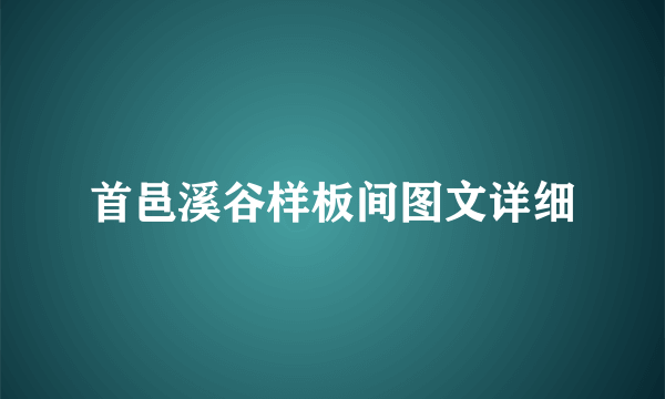 首邑溪谷样板间图文详细