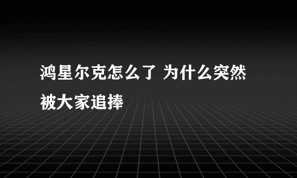 鸿星尔克怎么了 为什么突然被大家追捧