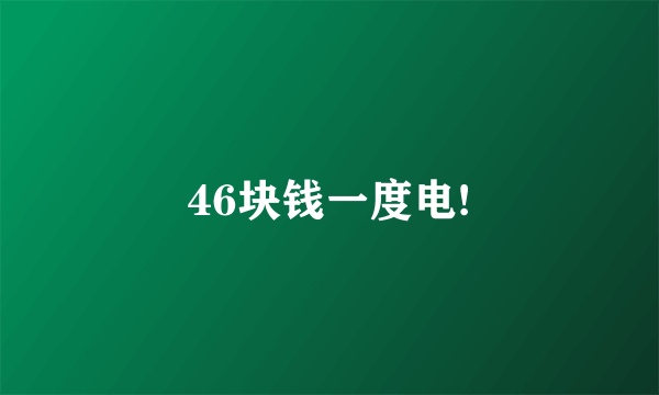 46块钱一度电!